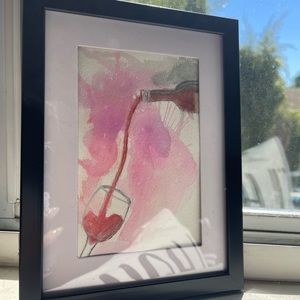 Framed watercolor painting!